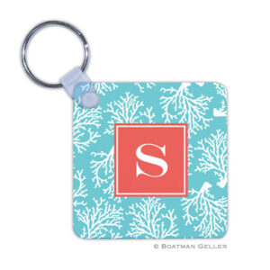 Keychain - Coral Repeat Teal