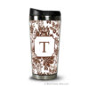 Travel Tumbler - Classic Floral Brown