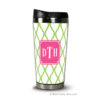 Travel Tumbler - Bamboo Green & Raspberry