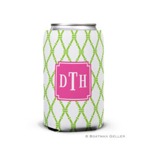 Koozie - Bamboo Green & Raspberry