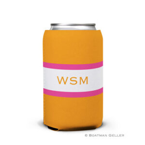 Koozie - Stripe Tangerine & Raspberry