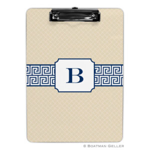 Clipboard - Greek Key Band Navy