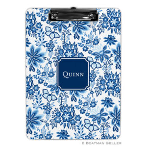 Clipboard - Classic Floral Blue