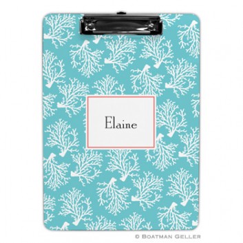 Clipboard - Coral Repeat Teal